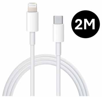 Oplaadkabel -  USB-C naar Lightning - 2m - Wit