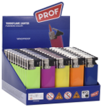 Aansteker Prof winddicht turbo slide cap fashion color