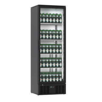 Glazen Deur koeling- 235 L - Zwart 